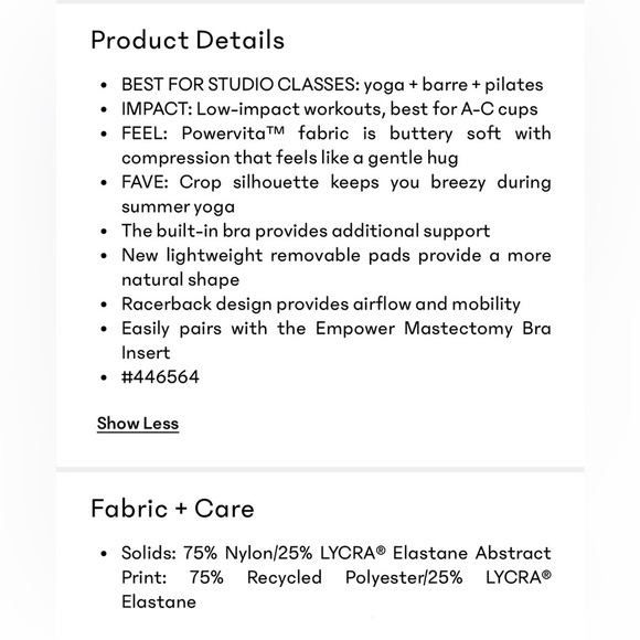 Athleta NWT Conscious Crop Printed A-C, Sz S - Picture 4 of 11